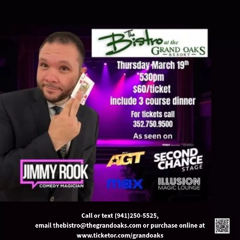 Jimmy Rook: Comedian & Magician, Dinner Show