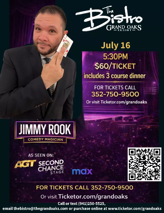 Jimmy Rook: Comedian & Magician, Dinner Show