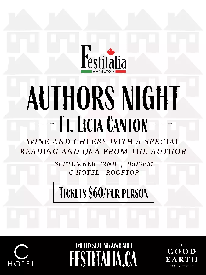 Get Information and buy tickets to AUTHORS NIGHT FEATURING: LICIA CANTON on Festitalia Corp