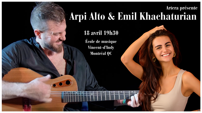 Arpi Alto et Émile Khatchatourian à Montréal