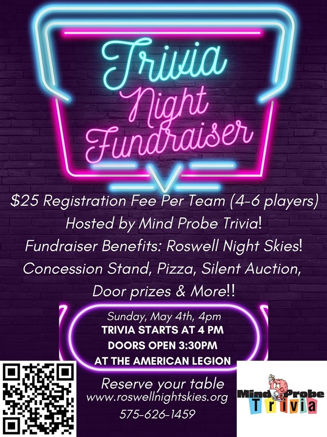May The 4th Trivia Fundraiser