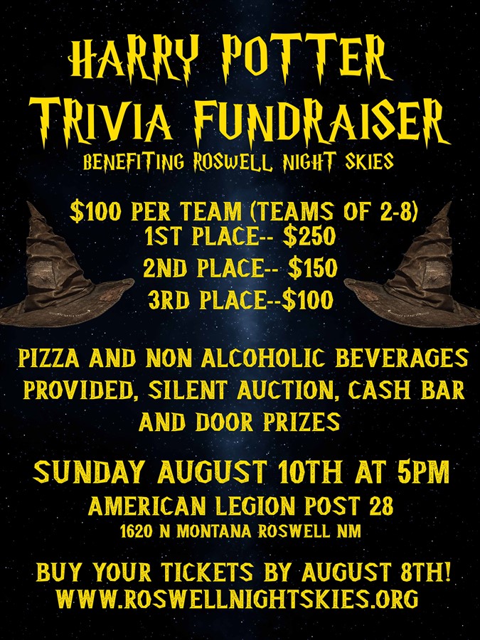 Harry Potter Trivia Fundraiser