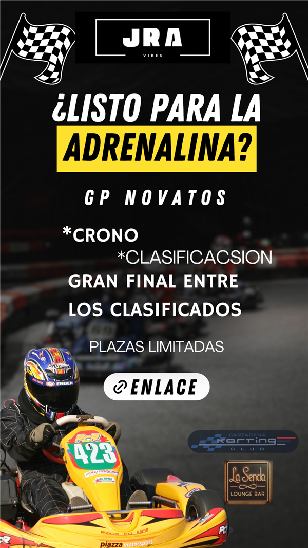 Obtener información y comprar entradas para GP NOVATOS GO KARTS  en JRA Vibes.