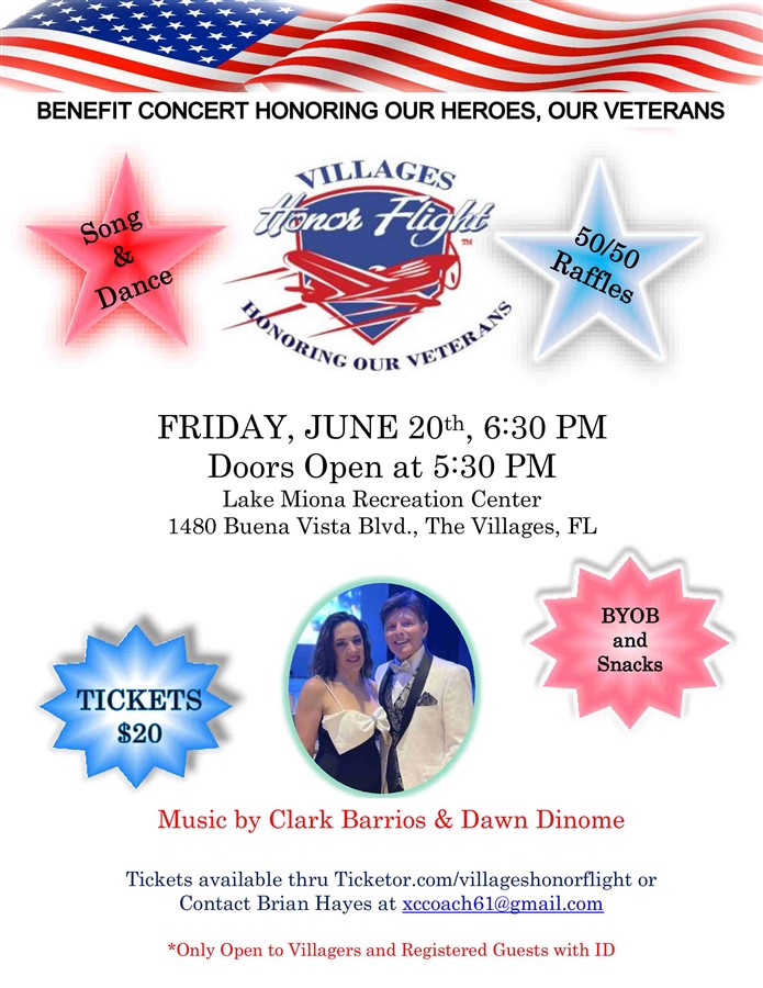 Villages Honor Flight Music Event with Clark and Dawn