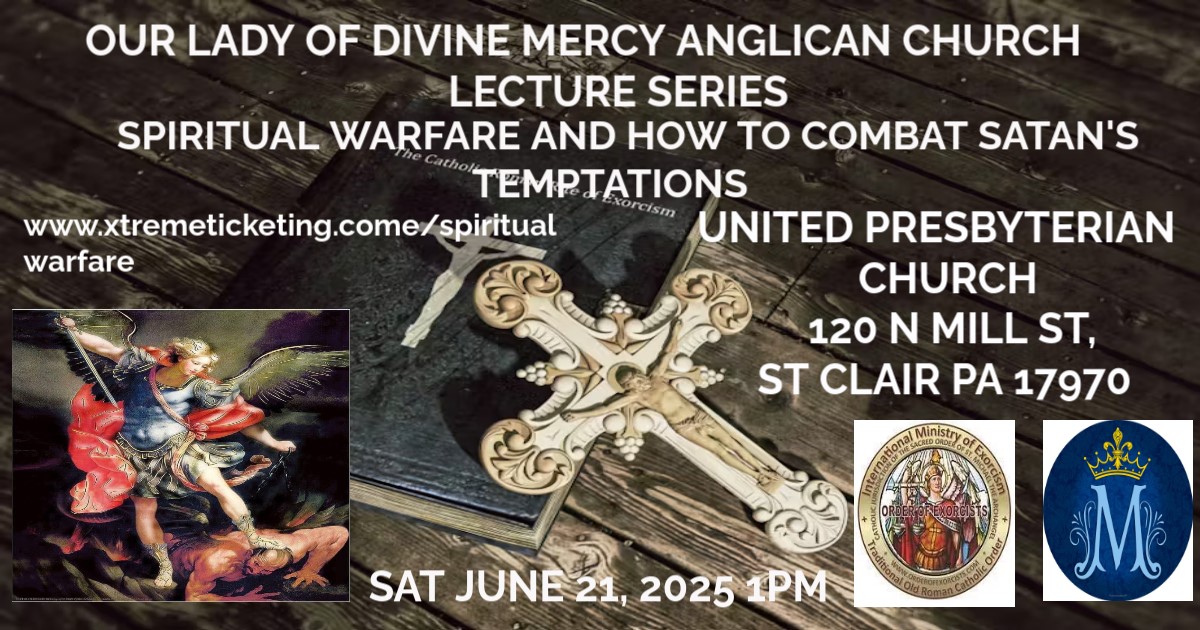 OUR LADY OF DIVINE MERCY ANGLICAN CHURCH LECTURE SERIES image