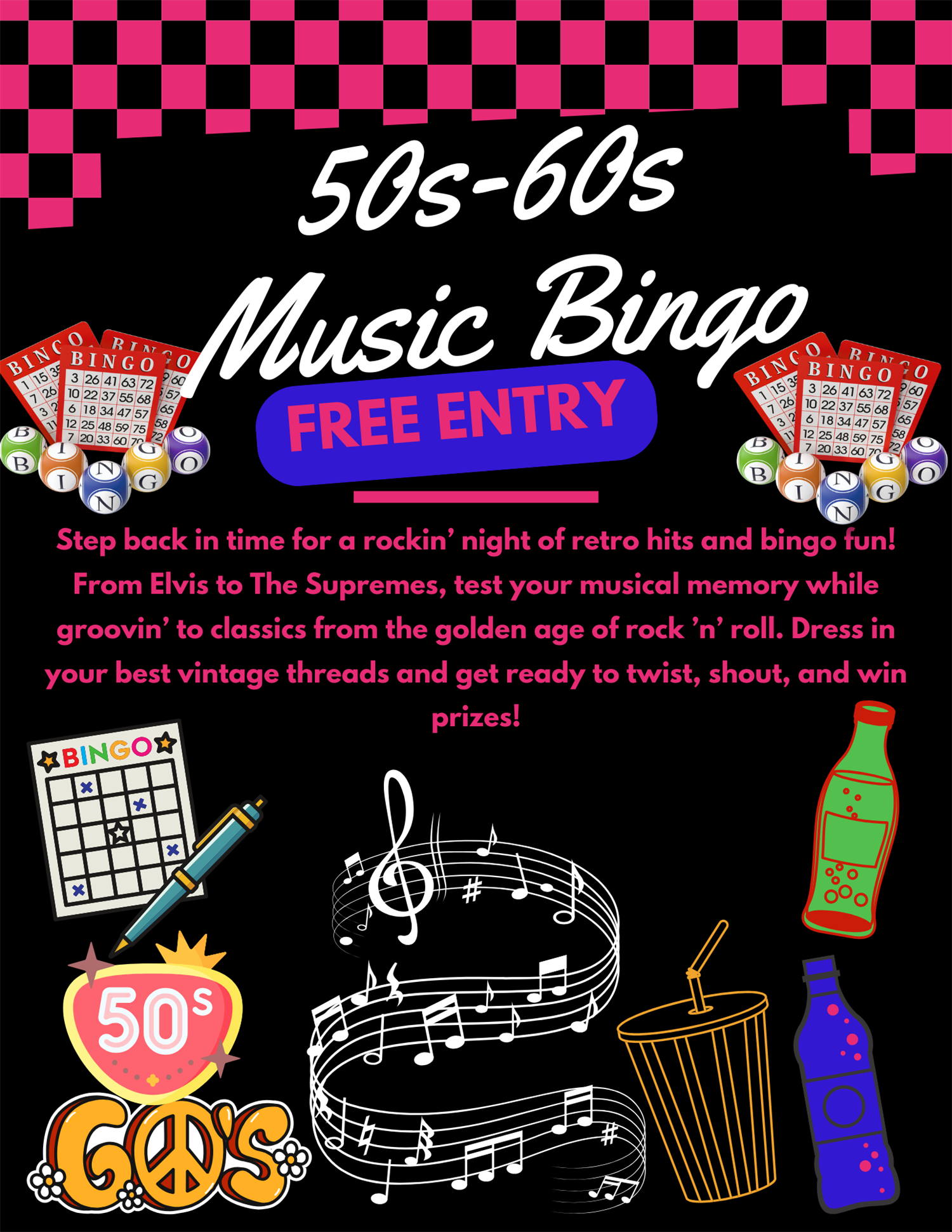Twist & Shout Music Bingo-FREE Event image