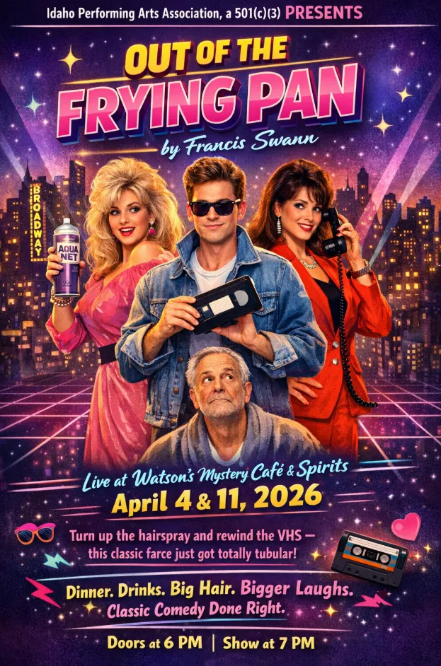 Get information, pick a seat & buy tickets toOut of the Frying Pan Encore Live at Watson's Mystery Cafe  on Apr 04, 19:00 @Watson's Mystery Cafe & Spirits