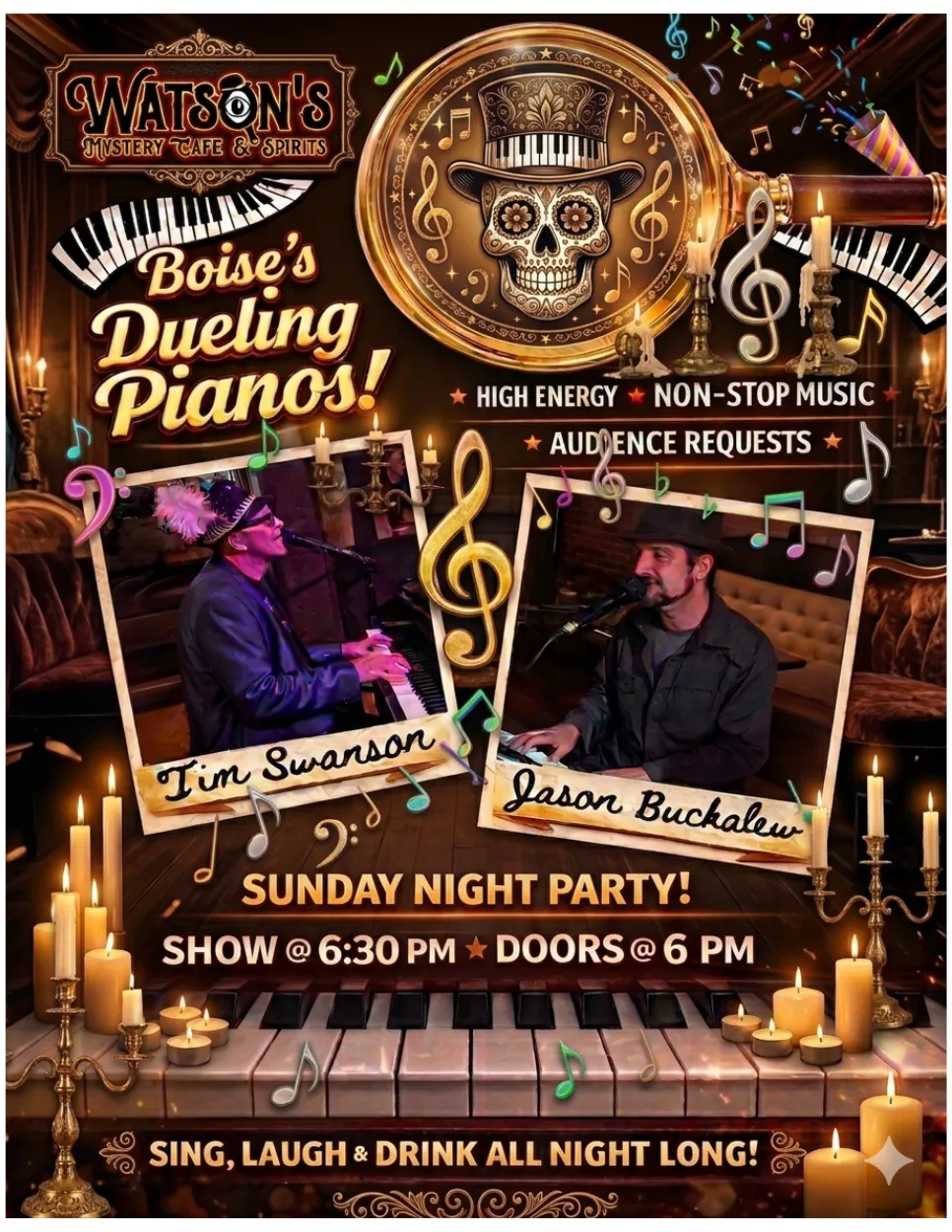 Boise Live Dueling Piano Show! (All Ages) image
