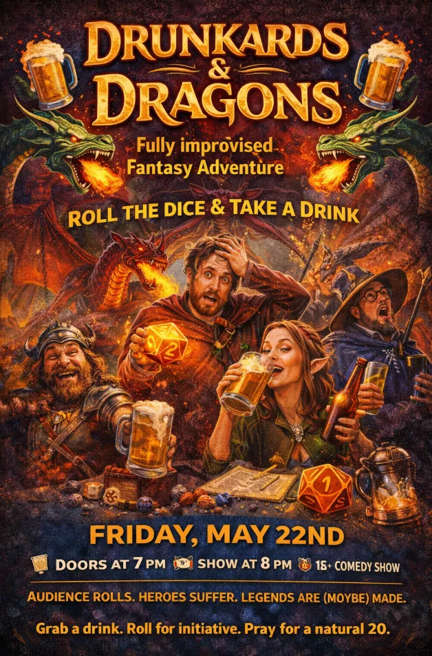 How We Roll: Drunkards and Dragons Comedy Show (21+) image