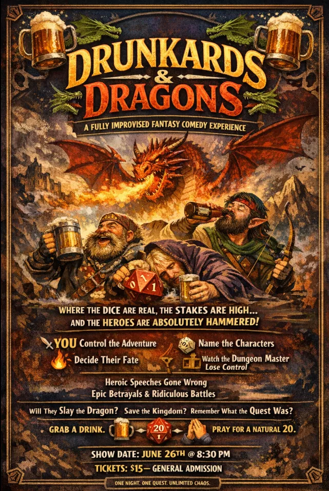 How We Roll: Drunkards and Dragons Comedy Show (21+) image