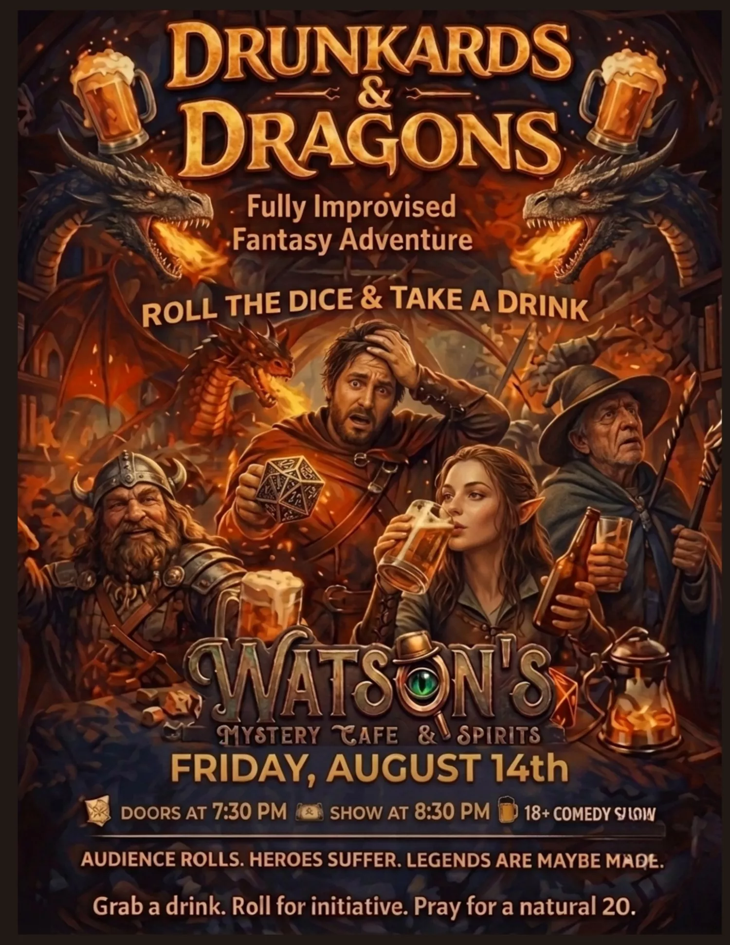 How We Roll: Drunkards and Dragons Comedy Show (21+) image