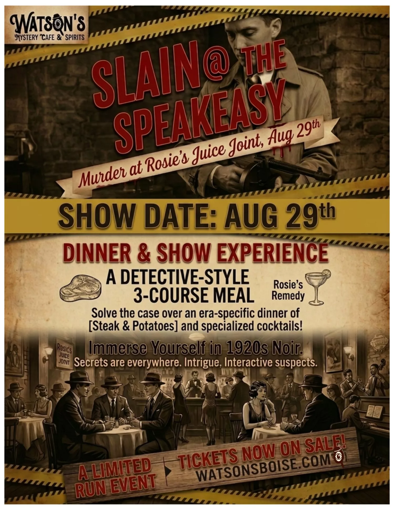 Slain at the Speakeasy: Murder at Rosie's Juice Joint image