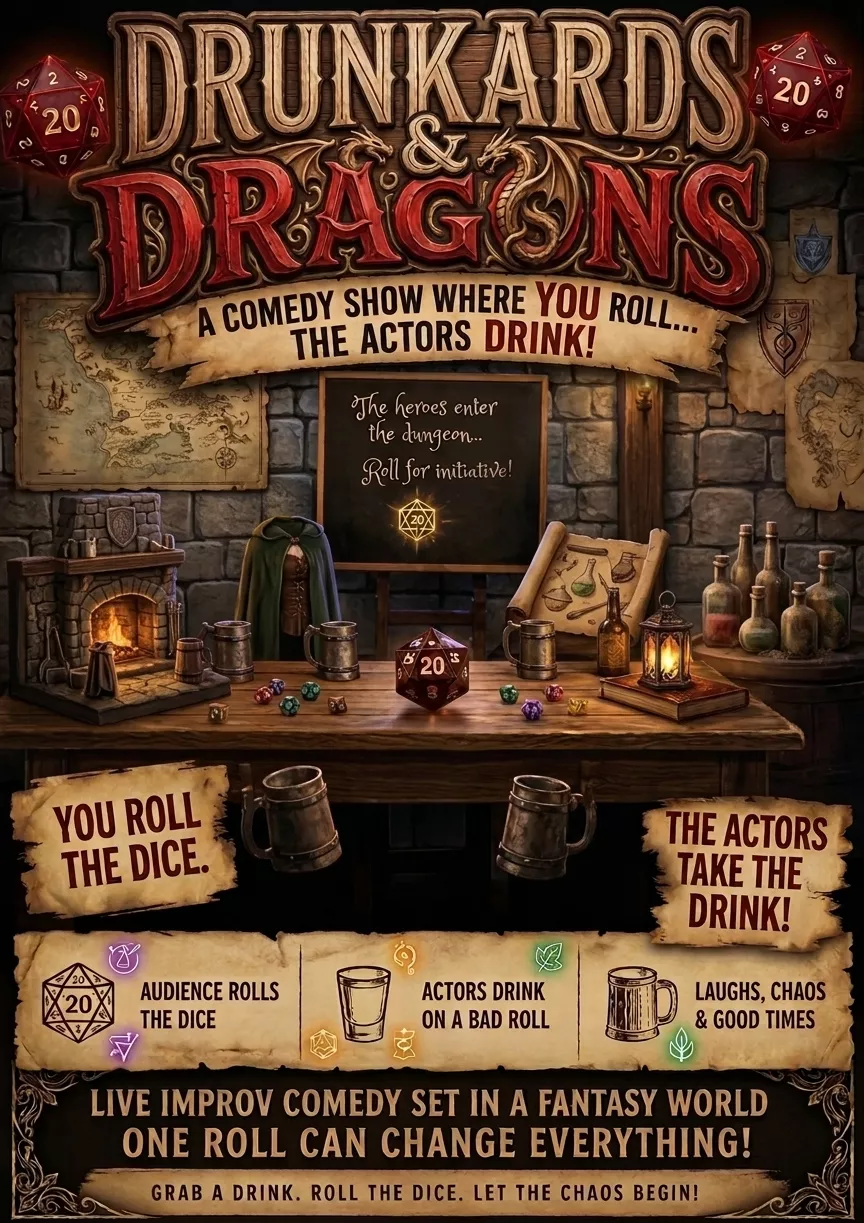 How We Roll: Drunkards and Dragons Comedy Show (21+)