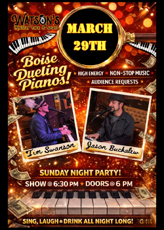 Get Information and buy tickets to Boise Live Dueling Piano Show! (All Ages)  on Watson's Boise