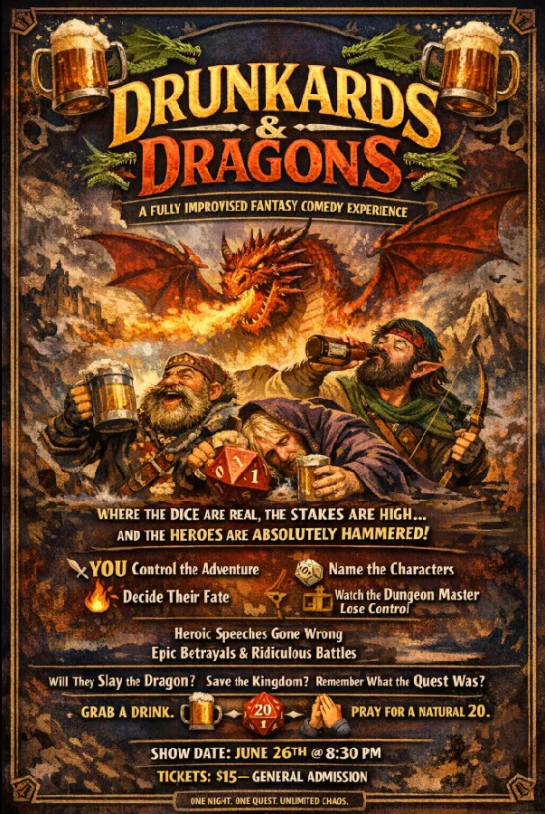 How We Roll: Drunkards and Dragons Comedy Show (21+)