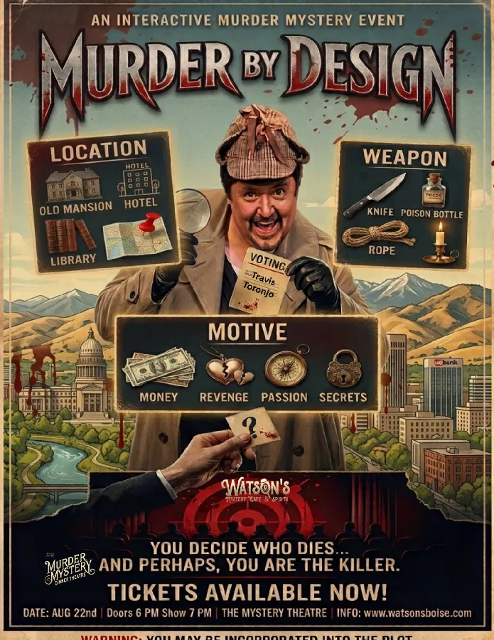 Murder By Design: Improvised PG-13 Murder Mystery Dinner