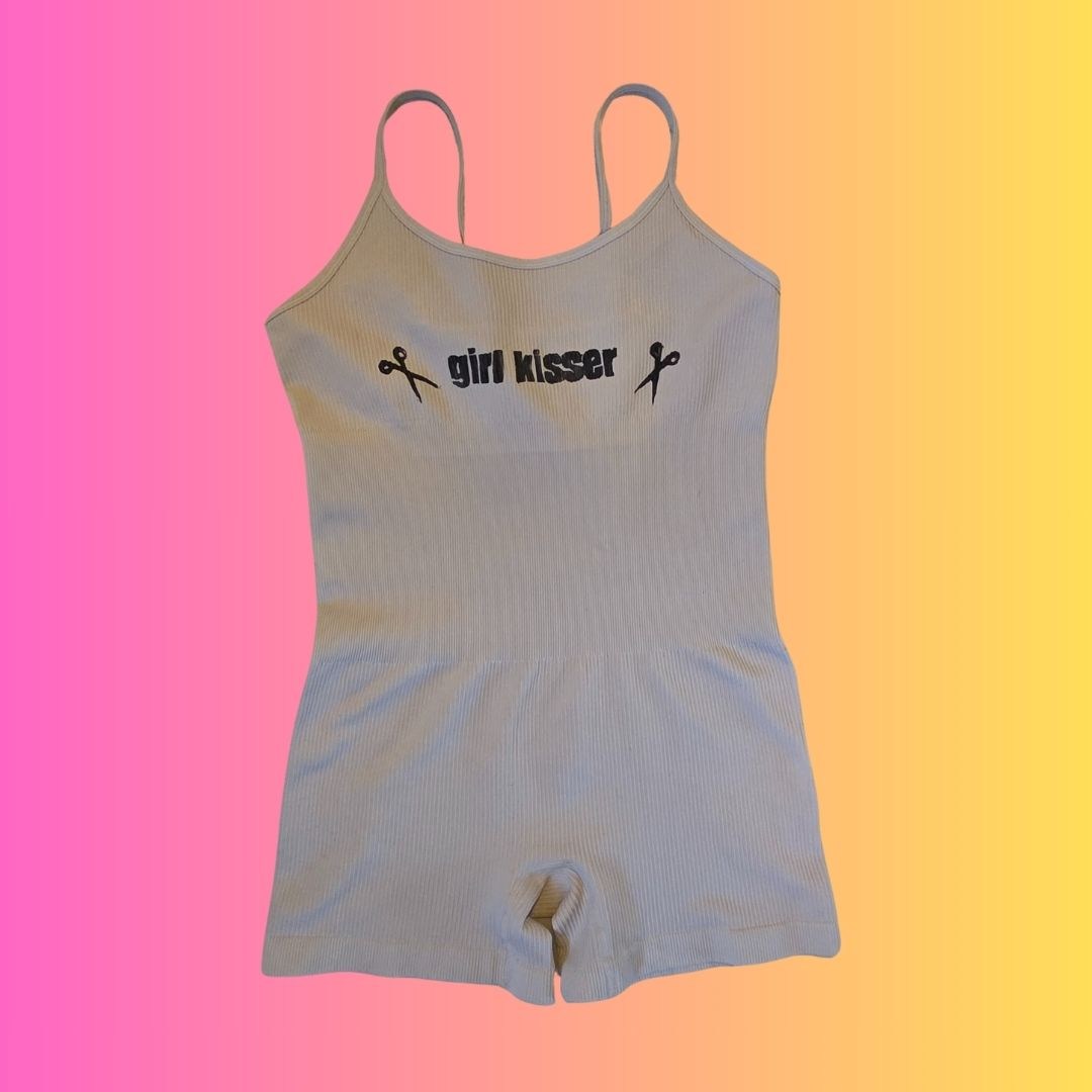 girl kisser beige bodysuit 