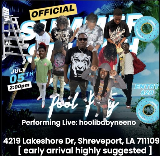 Hood hottest pool party image