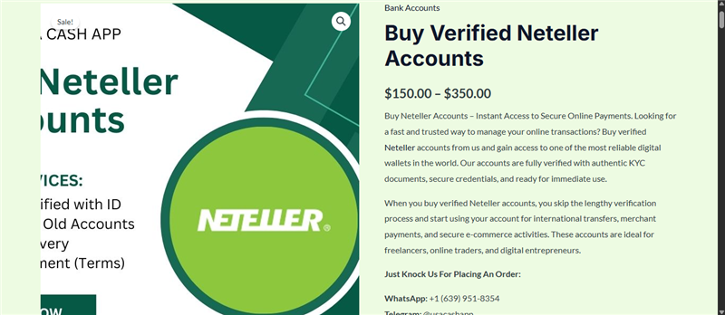 Step by Step Guide How To Buy Verified Neteller Accounts in 2025