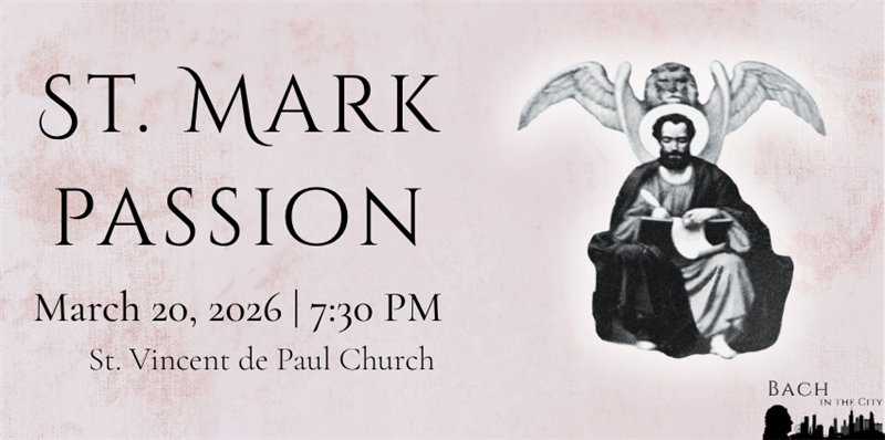 Bach's St. Mark Passion