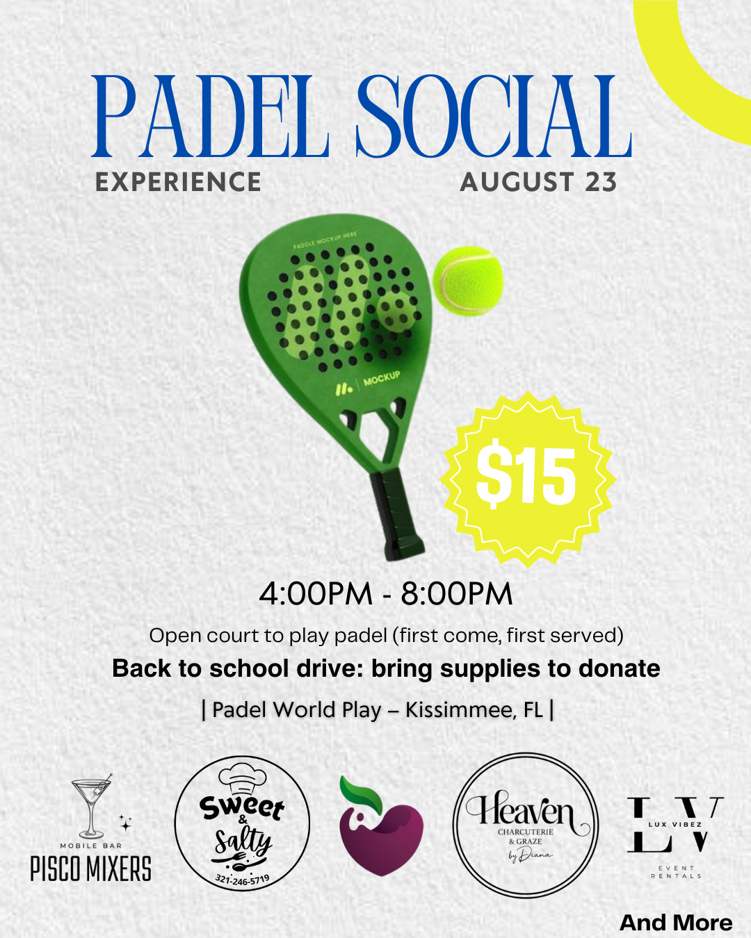 Padel social experience image
