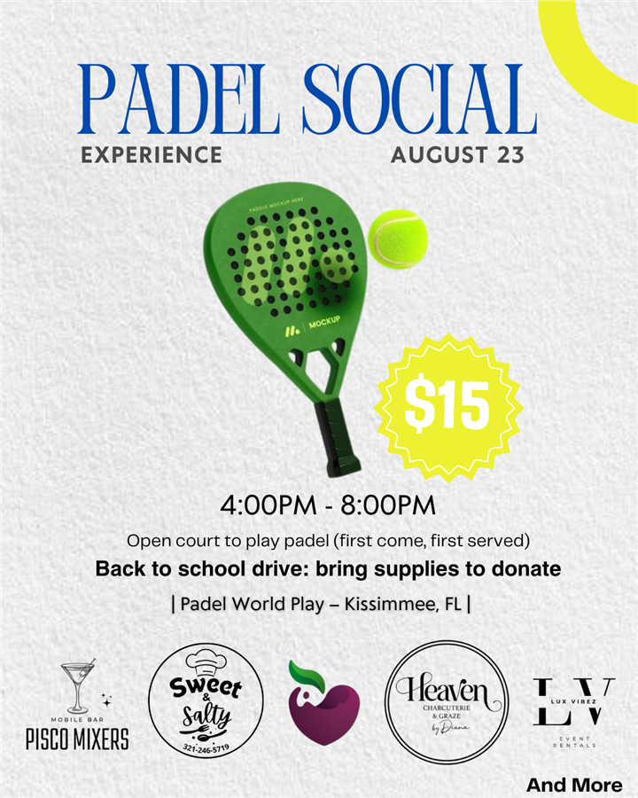 Padel social experience
