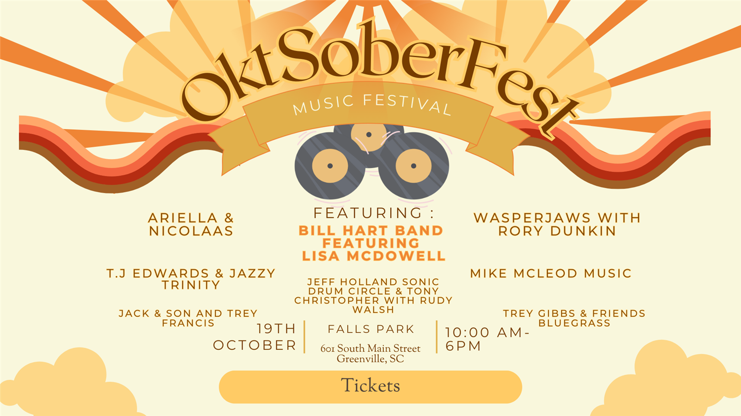 Get information & buy tickets toOktSoberFest  on Oct 19, 10:00 @Falls Park | Your Sobriety Shows