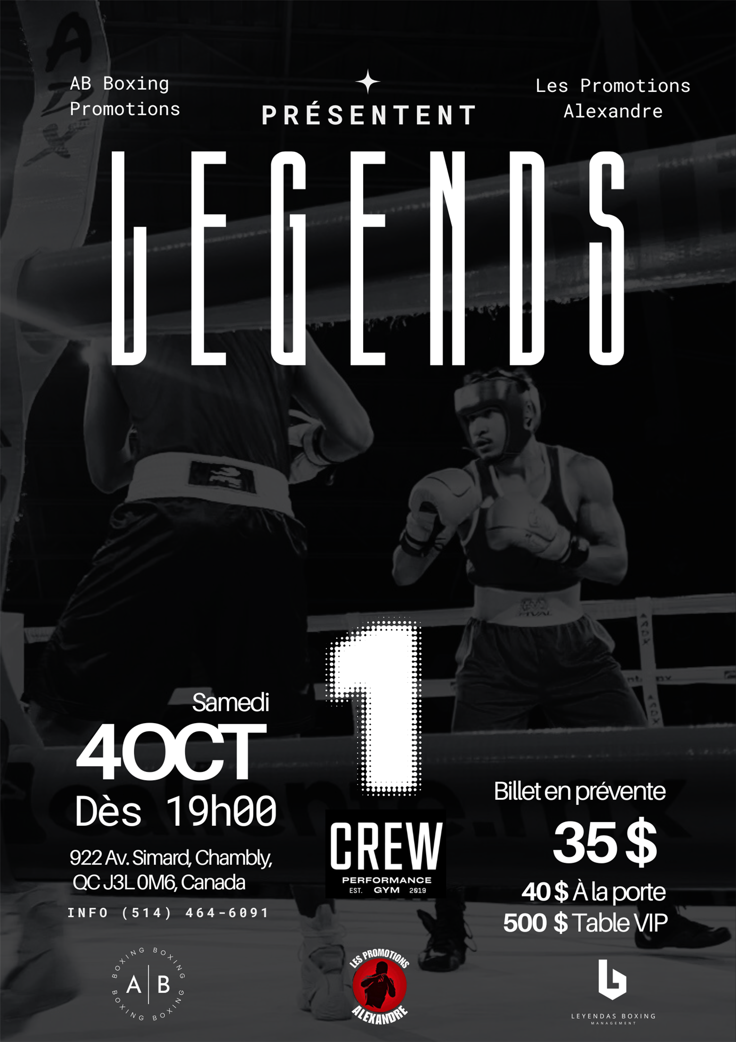 Gala de boxe Legends image