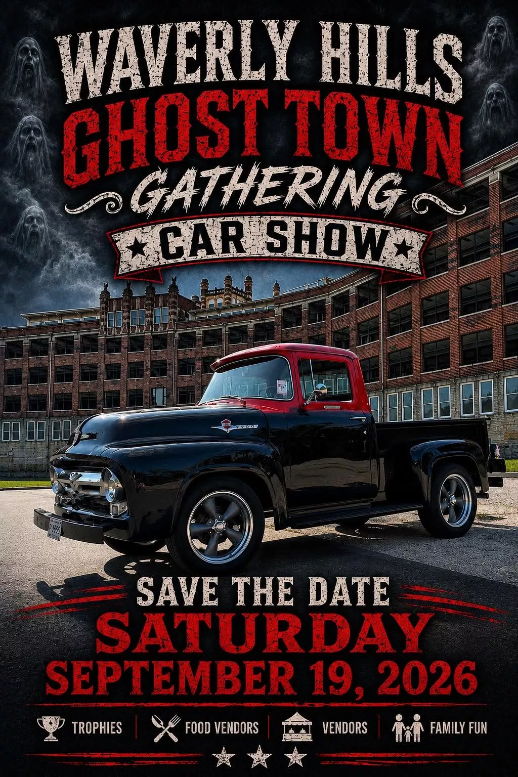Waverly Hills Ghost Town Gathering Car Show image