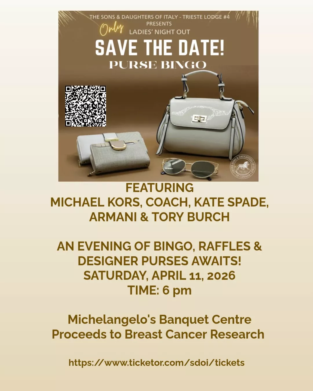 Desgner/Luxury Purse Bingo Night image