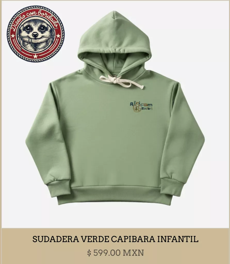 SUDADERA VERDE CAPIBARA INFANTIL