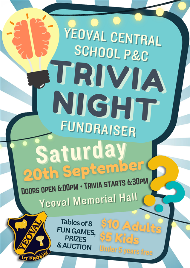Yeoval Central School P&C Trivia Night