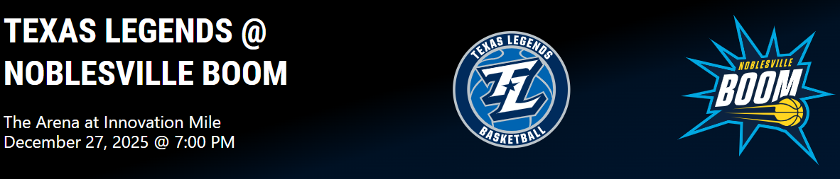 Transportation to Boom vs. TX Legends image