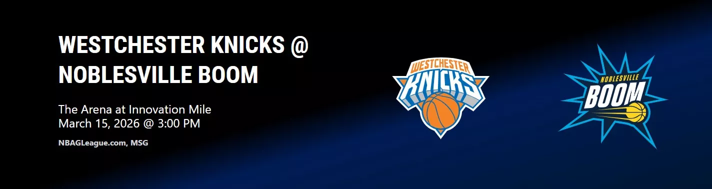 Boom vs. Westchester Knicks image