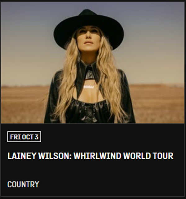 Transportation from Campground to Lainey Wilson