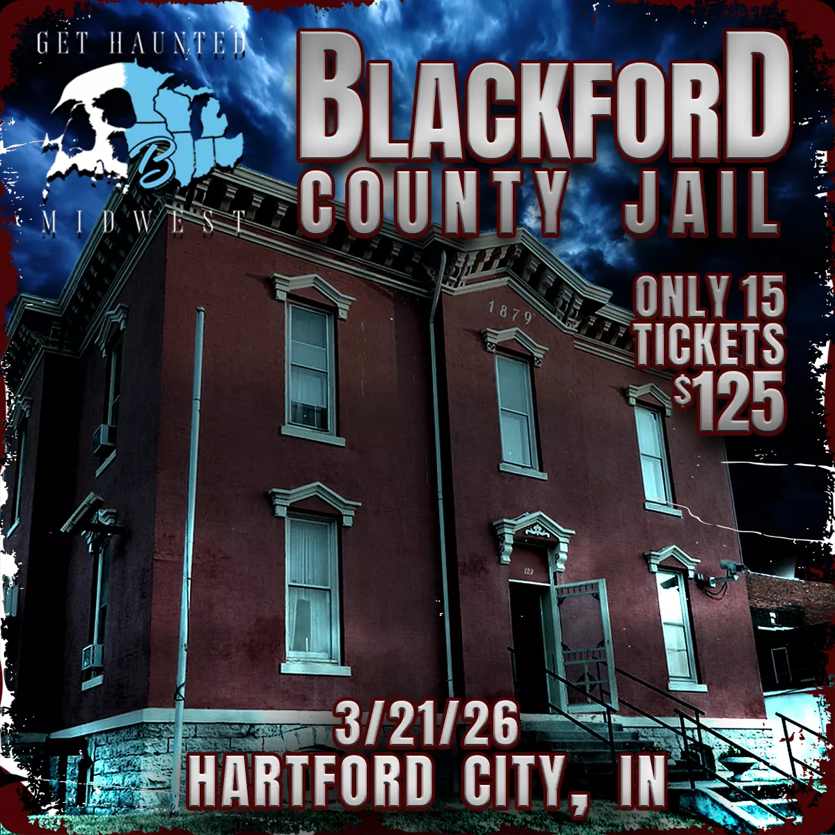 Blackford County Jail Paranormal Investigation & Ghost Hunt | Hartford City, IN image
