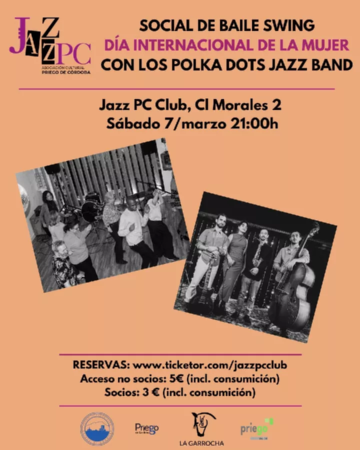 Obtener información y comprar entradas para Social Baile Swing - Día Internacional de la Mujer  en Asociación Jazz PC.