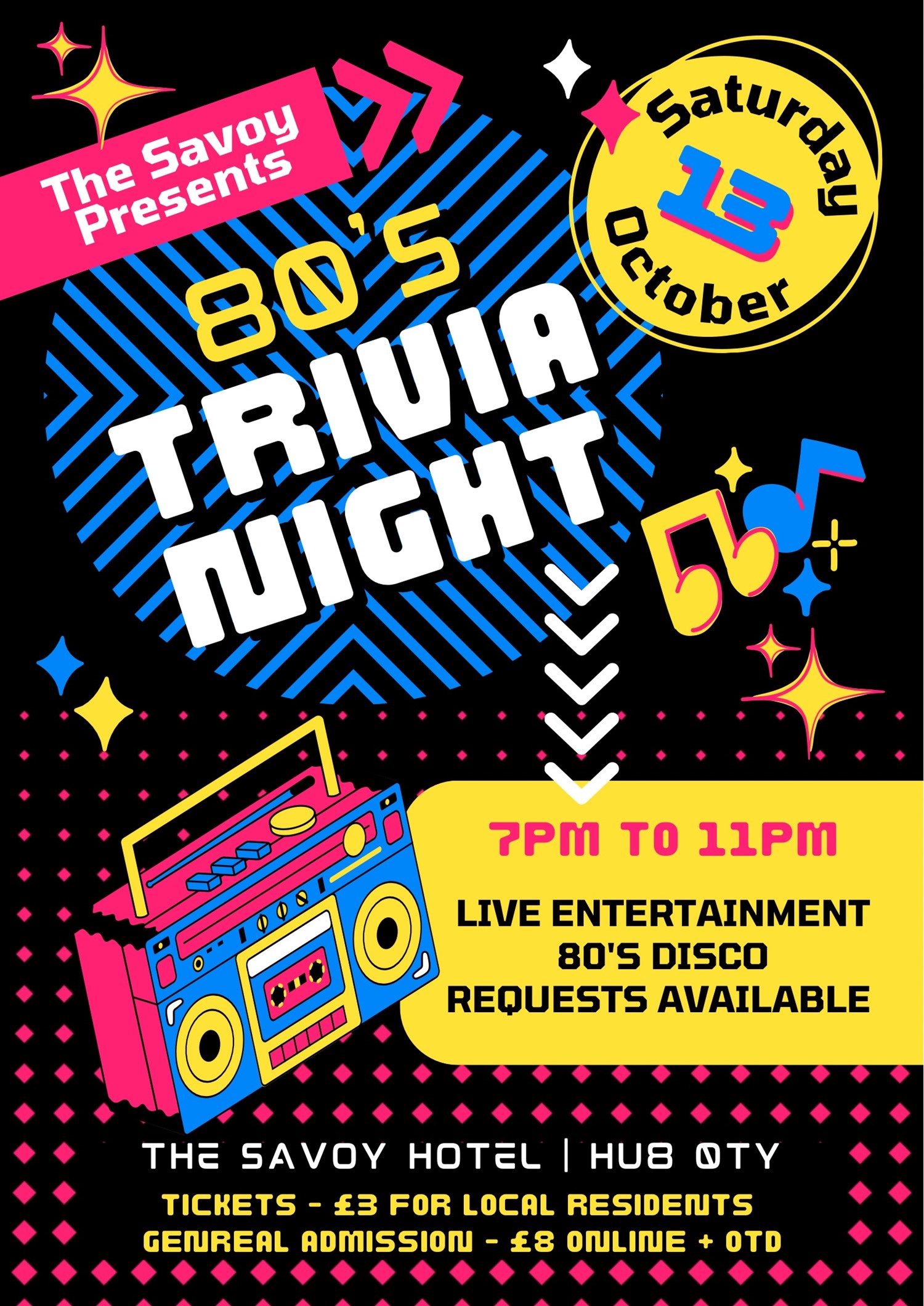 80s Trivia Night image