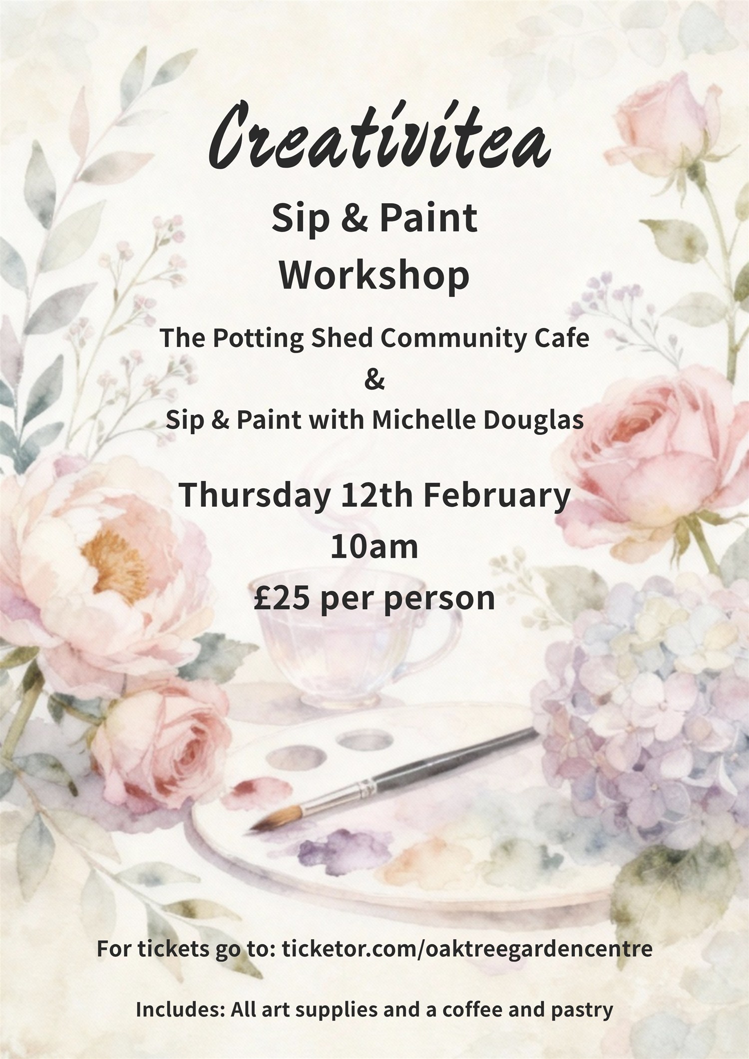 Creativitea - Sip & Paint image