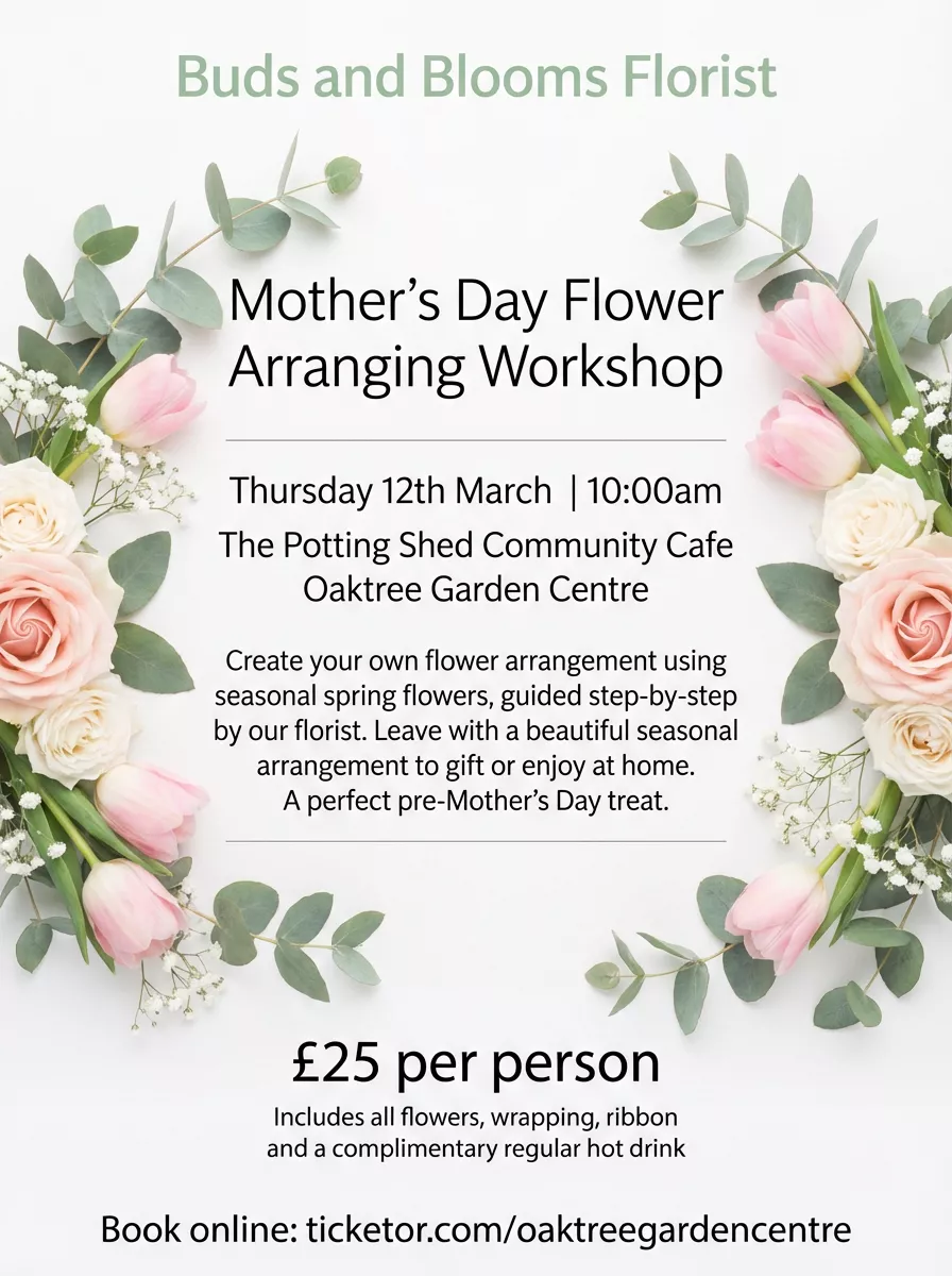 Buds & Blooms Flower Arranging Workshop image
