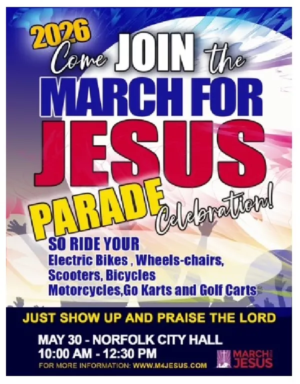 FREE EVENT -March for Jesus Hampton Roads - May 30th