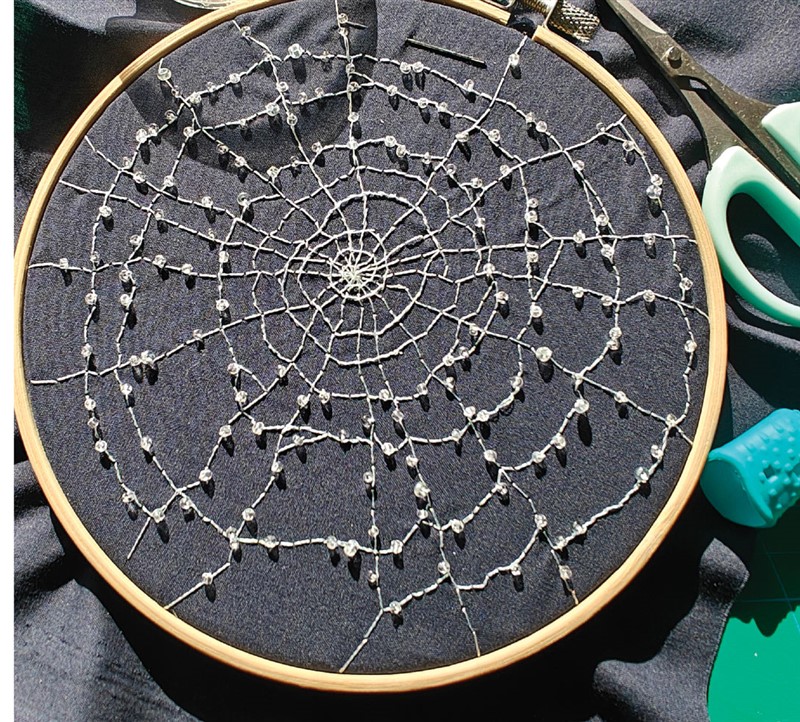 Spider Web Embroidery Class
