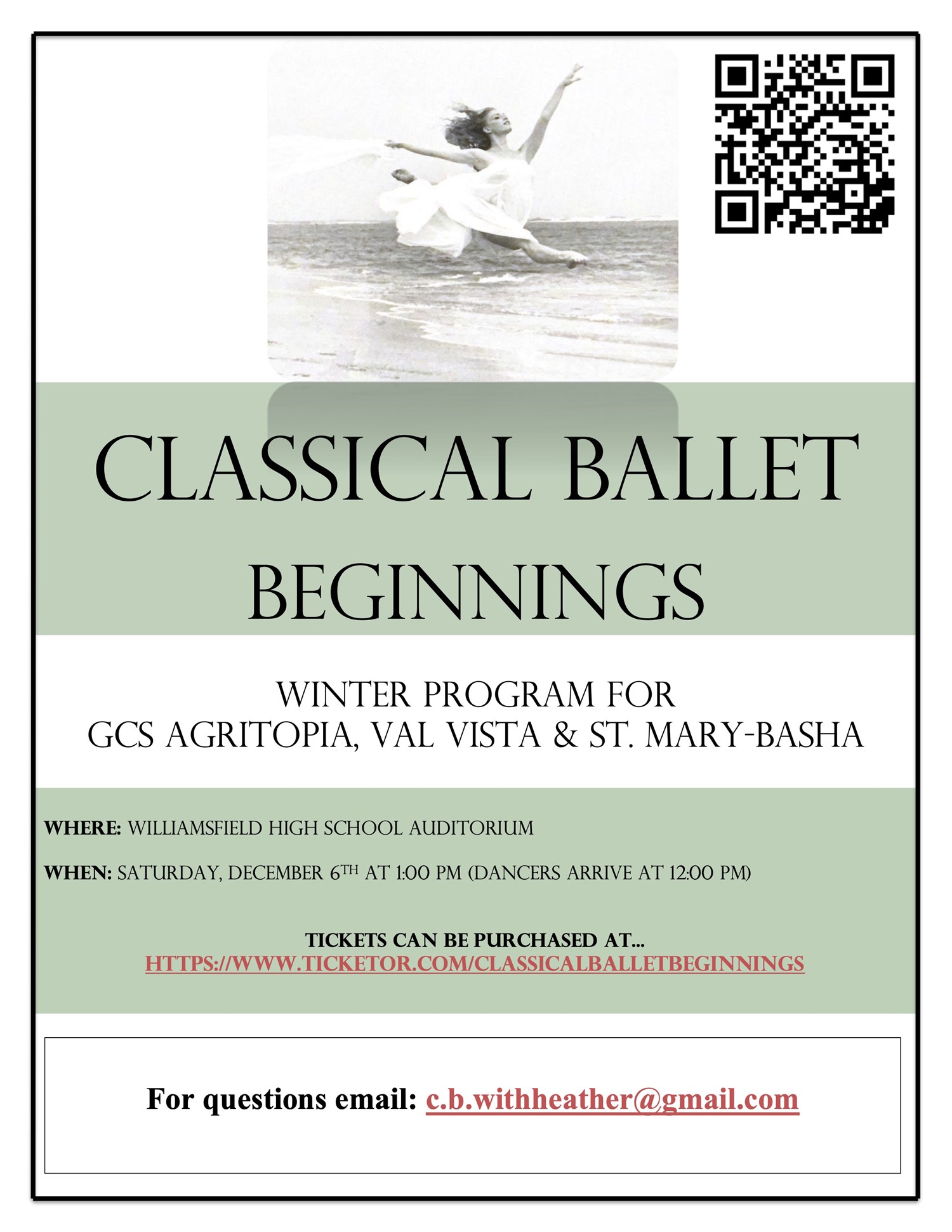 Classical Ballet Beginnings Winter Program -2025 image