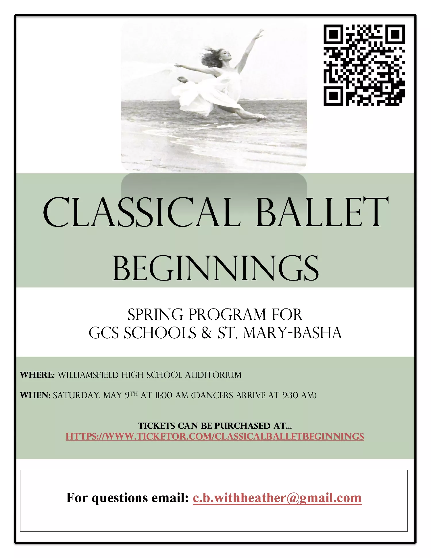Classical Ballet Beginnings Spring Program -2026 image