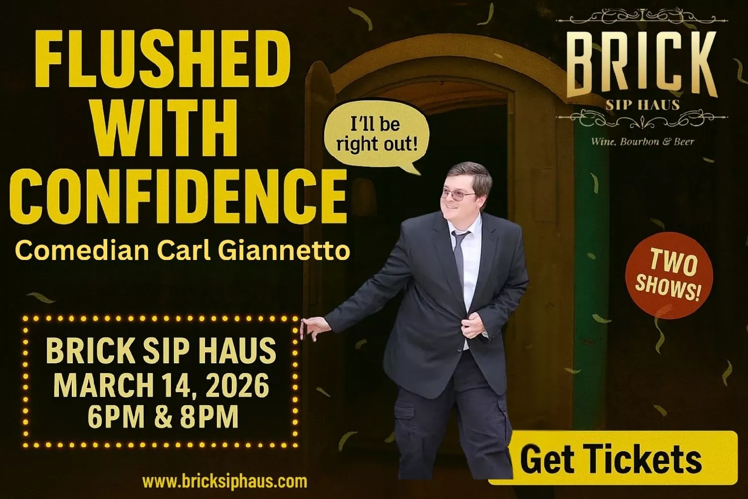 LIVE AT THE BRICK: Comedian CARL GIANNETTO image