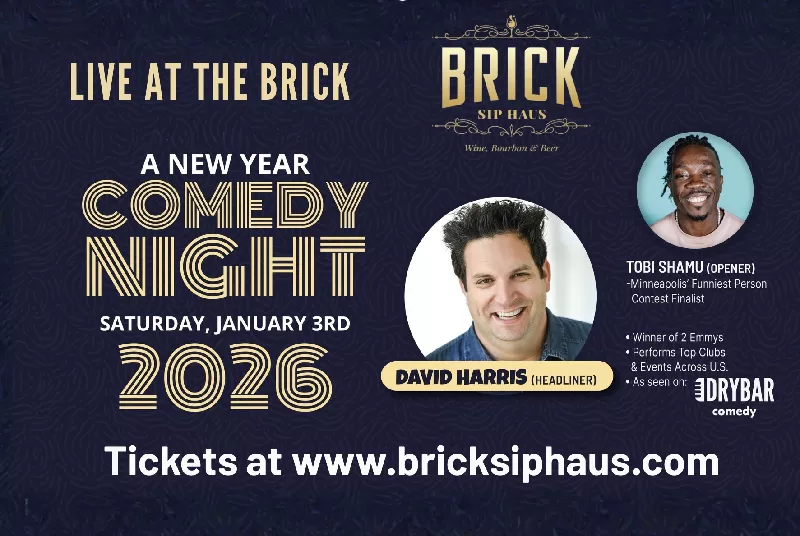 LIVE AT THE BRICK: Comedian DAVID HARRIS