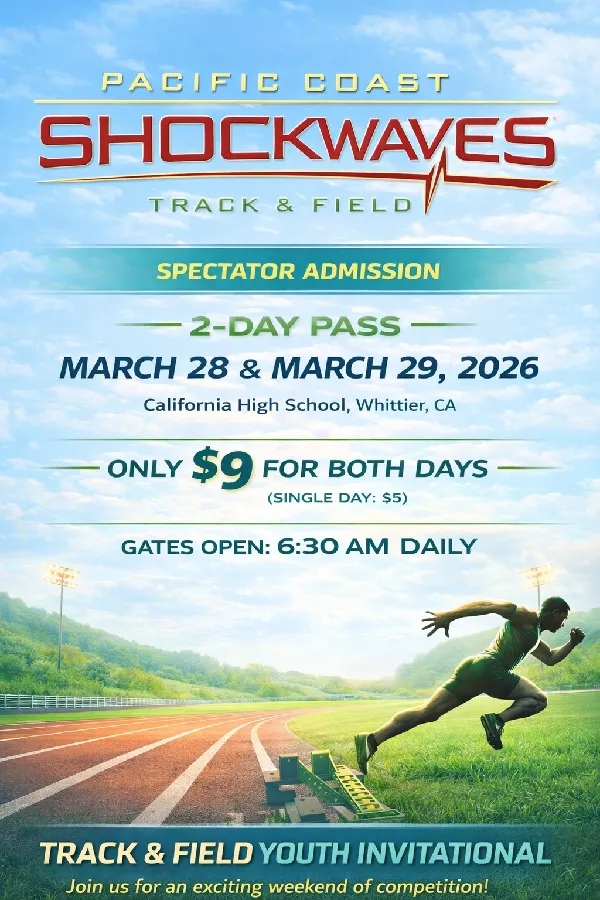 2026 Shockwaves Showcase Track and Field Youth Invitational