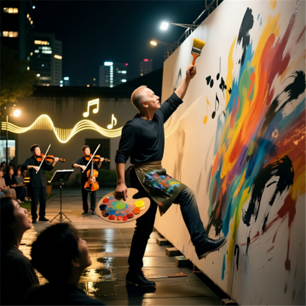 Pinceladas al Ritmo: Noche de Mural en Vivo con Bolívar Quiñones image