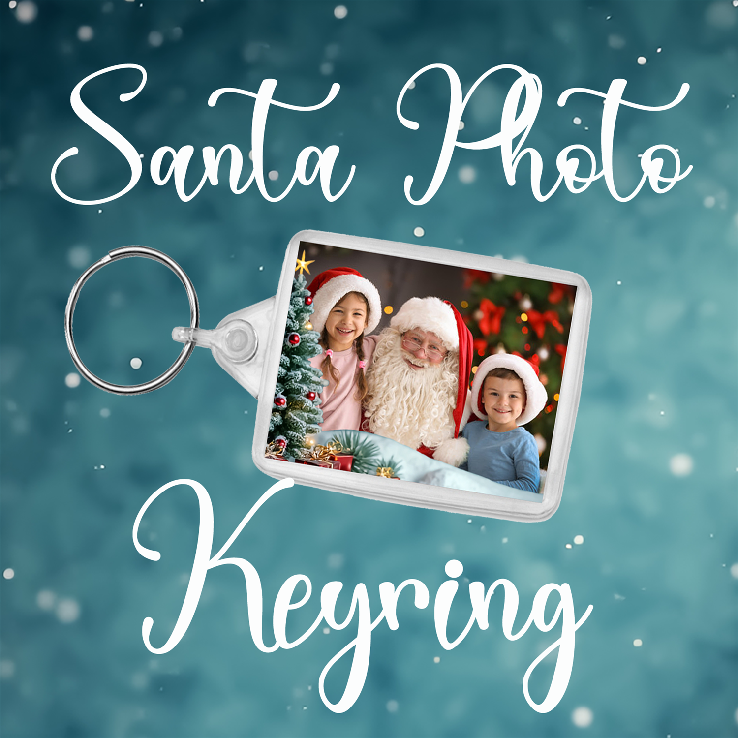 Santa Photo Keyring
