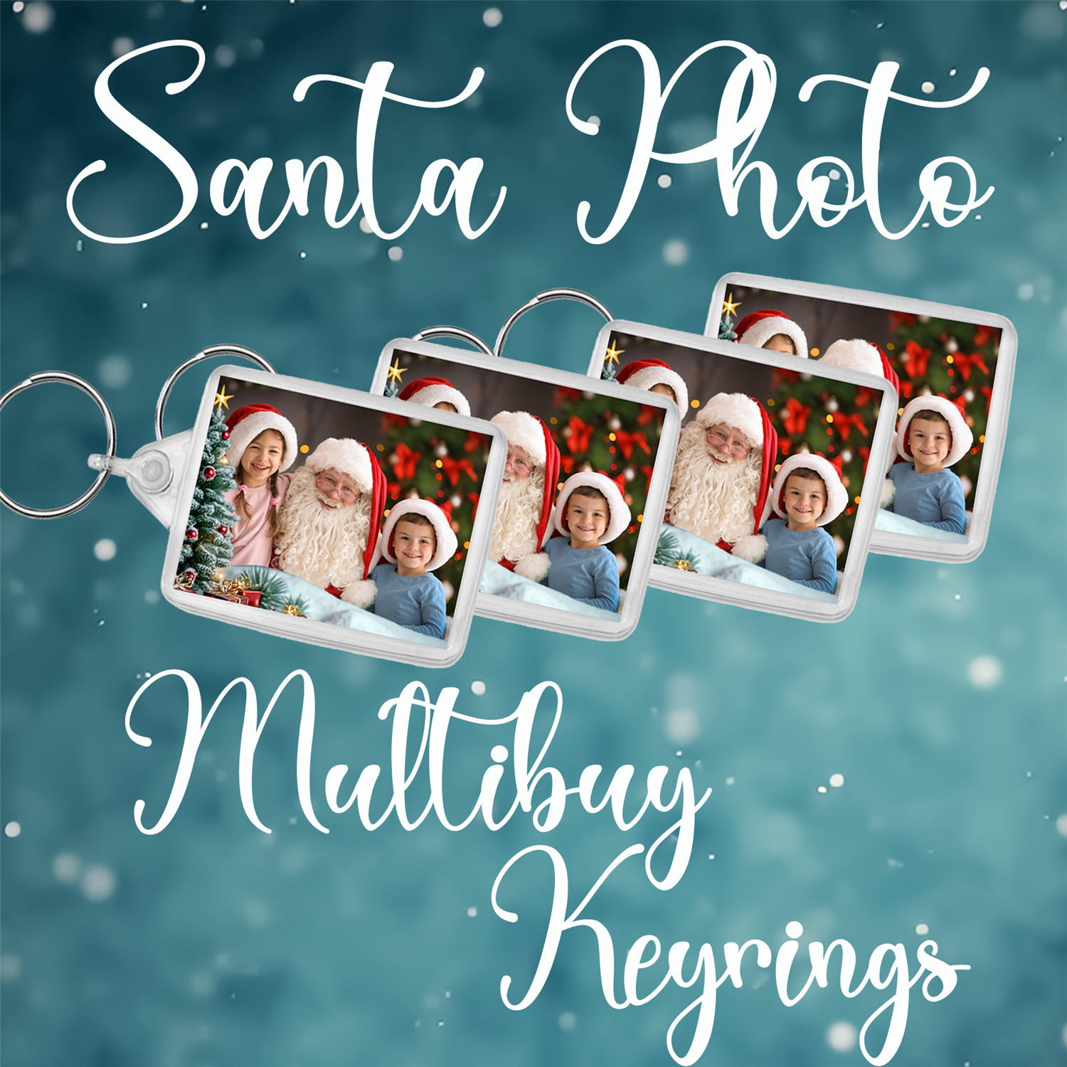 Santa Keyrings Multibuy 4